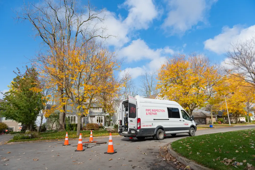 Inspection unit setup on the roadside